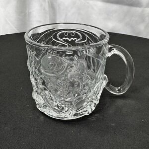 Vintage McDonald's Collectable Glass Mug Batman Forever 1995 The Riddler Clear